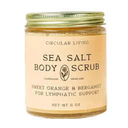 Sea salt body scrub jar gifts local