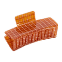 Orange plaid hair clip gifts local